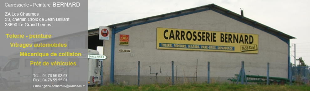 Carrosserie BERNARD Le Grand Lemps Isère